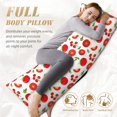 thumbnail image 7 of Zufioo Fresh Red Tomato Print 20x54 Inch Long Body Pillowcase, without Pillow Core, Pillow Case with Hidden Zipper, Ideal Gift for Home Furnishings, 7 of 7