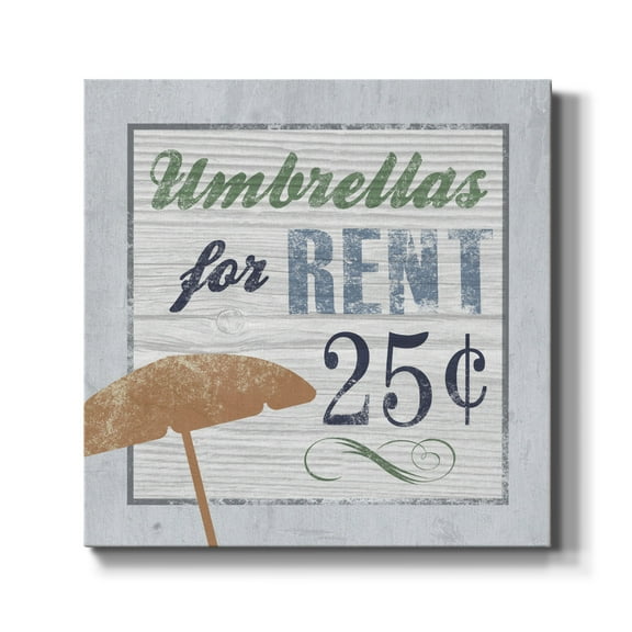 Wexford Home Beach Sign III-Premium Gallery Wrapped Canvas, 10" x 10" - Ready to Hang