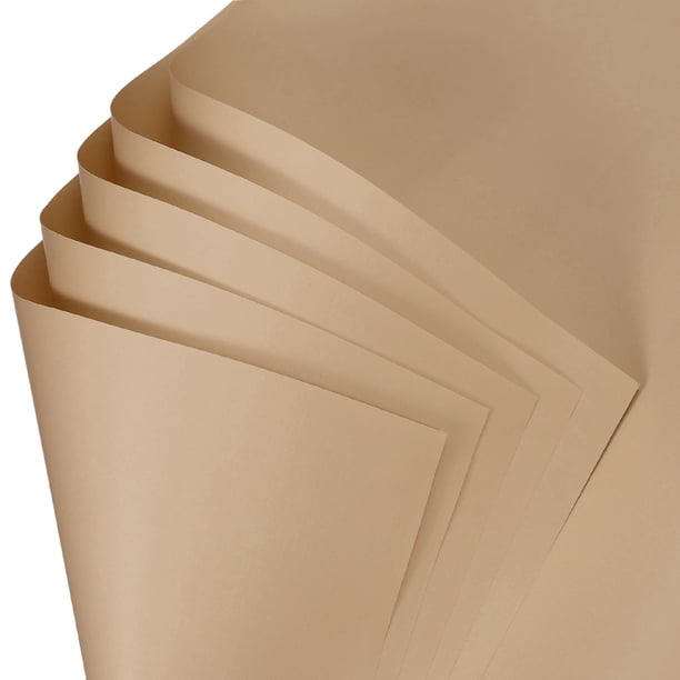 Uxcell 20 Hojas de Papel de Envoltura para Flores, 21.5" x 21.5" Papeles Impermeables para Ramo Floral Suministros de Florista para Empaque de Regalos de Fiesta de Boda, Beige