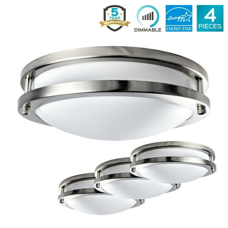Luxrite Led Flush Mount Ceiling Light 10 Inch Dimmable 4000k Cool Luxrite Led Flush Mount Ceiling Light 10 Inch Dimmable 4000k Cool White 1000 Lumens 14w Fixture Energy Star Etl Perfect For Kitchen