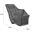 thumbnail image 4 of Outdoor Snow Thrower Cover Waterproof Two-Stage Snow Blowers Cover with Drawstring UV Protection Dustproof Windproof Cover for Most Electric Snow Blowers, 4 of 8