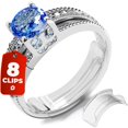 thumbnail image 1 of Ajustadores de talla para anillos 5 STARS UNITED, 8 clips para bandas planas, 1 of 9
