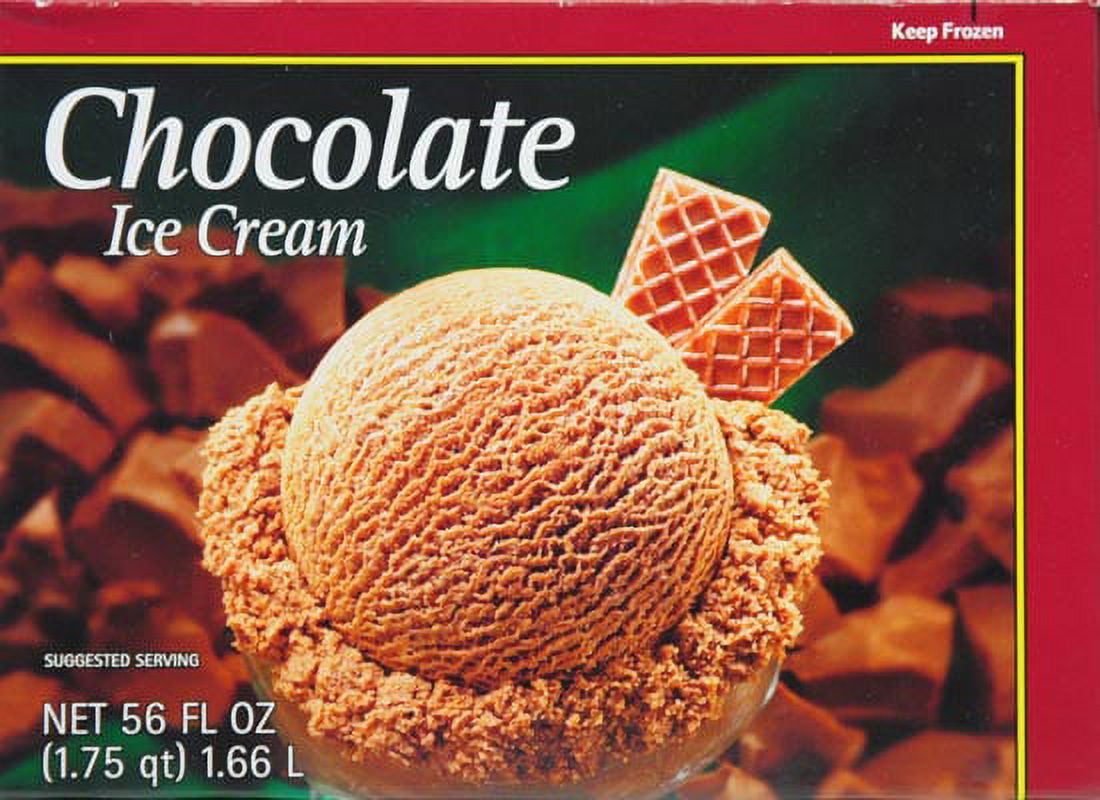 Great Value Chocolate Light Ice Cream, 56 fl oz