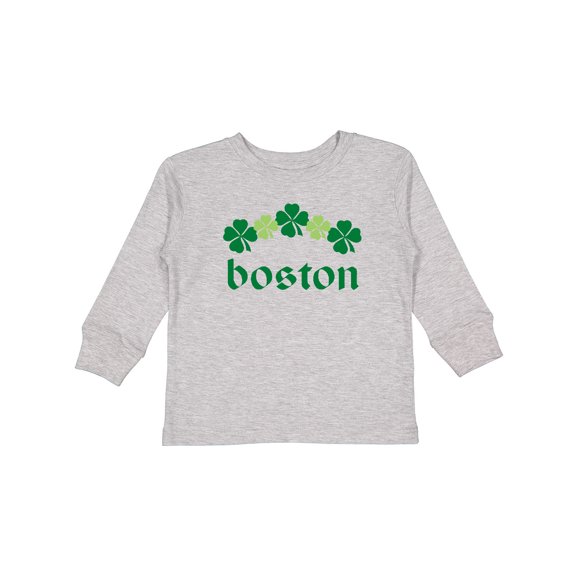 Inktastic Boston Irish Boys or Girls Long Sleeve Toddler T-Shirt
