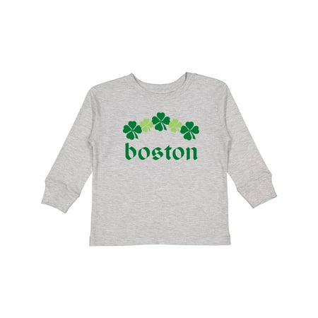 

Inktastic Boston Irish Boys or Girls Long Sleeve Toddler T-Shirt