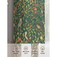 thumbnail image 6 of Sheer Curtains 72 Inches Long 2 Panels, Country Bird Tree Branch Rod Pocket Curtain Voile Draperies, Farmhouse Leaf Botanical on Green Light Filtering Window Treatment for Living Room Bedroom, 6 of 8