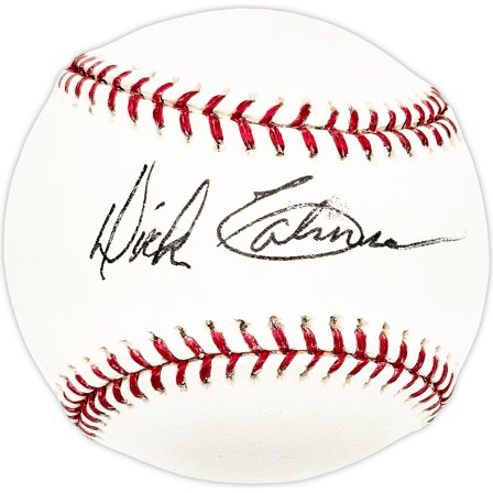 Dick Calmus Autographed Official MLB Baseball Los Angeles Dodgers, Chicago Cubs SKU #226093