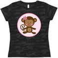 thumbnail image 3 of Inktastic Monkey Girl Women's T-Shirt, 3 of 5