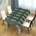 thumbnail image 4 of Yayeee Tablecloths 60" x 120" Rectangle Wrinkle Resistant Party Table Cover, Dark Green Leaves, 4 of 8