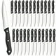 thumbnail image 1 of Juego de Cuchillos para Carne (24 cuchillos serrados), cuchillo para cena con mantequilla, cuchillo de cocina de acero inoxidable afilado (4,5 pulgadas), juego de cubiertos, apto para lavavajillas, 1 of 8