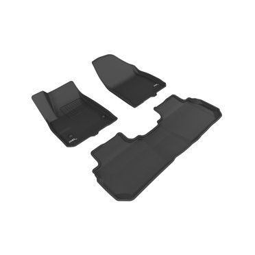3D MAXpider Custom Fit Kagu Floor Mat (Black) Compatible with Cadillac XT5 2017-2024 - Full Set