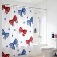 thumbnail image 6 of Tuvgenk Plastic Shower Curtain Multicolor Patriotic 70.86x35.43in Bathroom Curtain Durable Washable Hooks Decor, 6 of 6