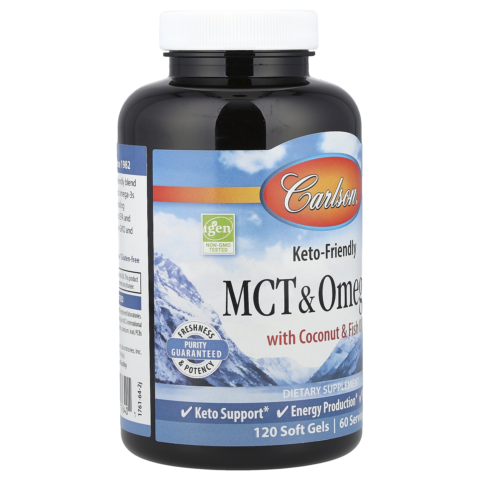 Carlson MCT & Omega-3, 150 Free Soft Gels