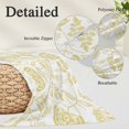 thumbnail image 6 of Boho Yellow Floral Queen Size Pillow Cover,Pillowcase Protectors with Zipper,Breathable Decorative Throw Pillow Case Cover,Vintage Farmhouse Paisley Plant Leaf Pillow Shams for Couch Sofa 20x30Inch, 6 of 8
