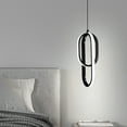 thumbnail image 5 of Modern Chandelier 3 Colors Minimalist Led Pendant Light Home Decor Light Decor (Black), 5 of 10