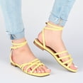 thumbnail image 6 of Journee Collection Womens Indee Ankle Wrap Low Block Heel Sandals, 6 of 6