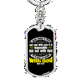 thumbnail image 5 of Possible With God Mark 10:27 With Stainless Steel or 18k Gold Premium Swivel Dog Tag Keychain, 5 of 10