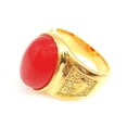 thumbnail image 1 of Sonducket Anillo grande Vintage moda boda compromiso nupcial fecha viaje playa escuela tienda decoración joyería regalos para mujer hombre Ropa, zapatos y accesorios Miscelánea Rojo Sonducket AP014453-01, 1 of 6