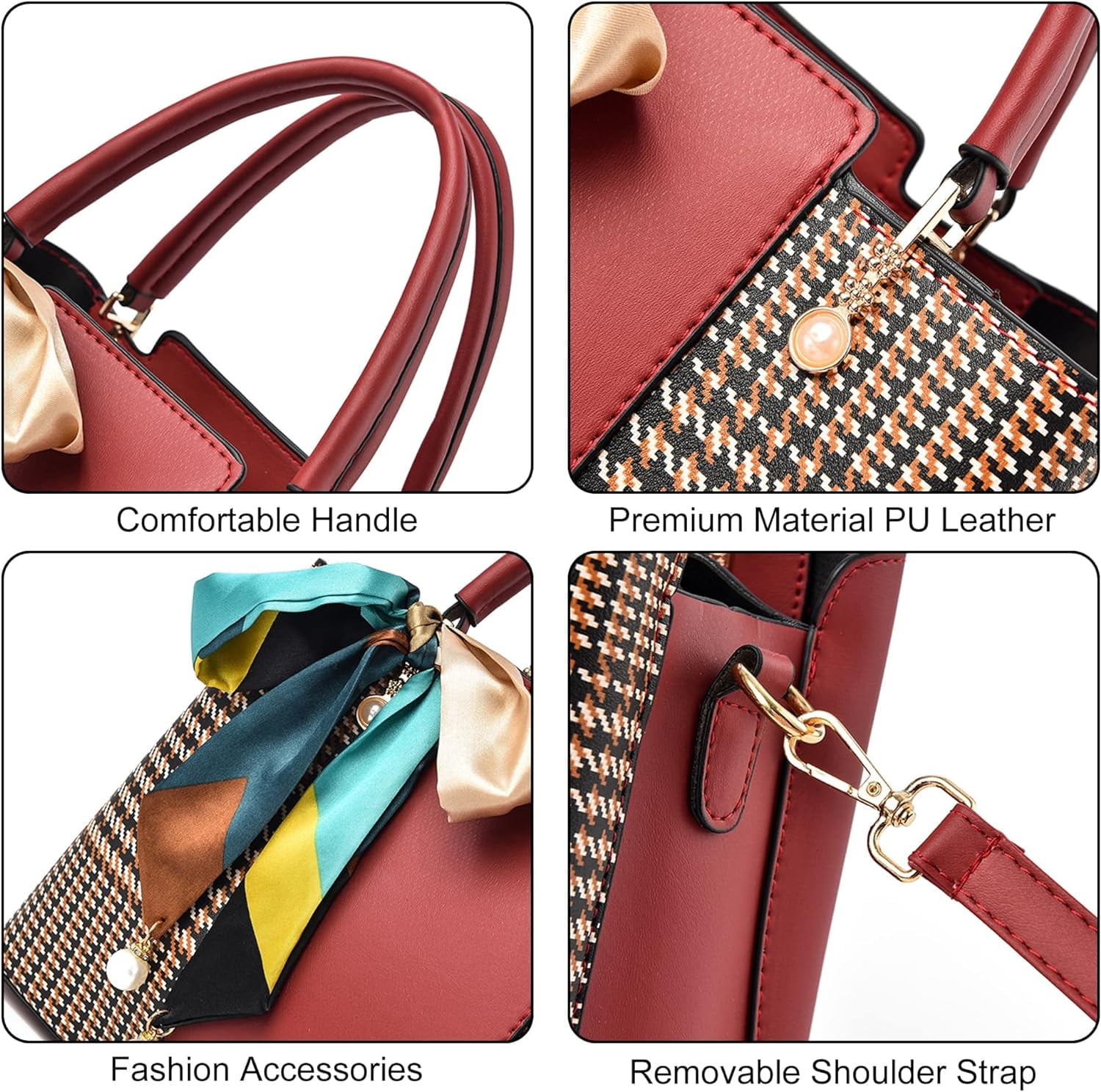 Womens Purses and Handbags Shoulder Bag Ladies Designer Satchel Messenger Tote Bag
