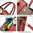 thumbnail image 2 of Womens Purses and Handbags Shoulder Bag Ladies Designer Satchel Messenger Tote Bag, 2 of 7