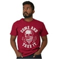 thumbnail image 5 of Defend Freedom Liberty Flag Skull Men's Graphic T Shirt Tees Brisco Brands X, 5 of 6