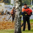 thumbnail image 3 of Floseru 63CC 2-Stroke Backpack Leaf Blower Gas Powered, 665 CFM 205 MPH Powerful Wind, Cruise Control, High-Efficient Commercial Gas Leaf Blower for Yard Lawn Care, Debris Dust & Leaf Cleaning, 3 of 10