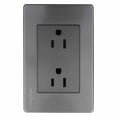 thumbnail image 3 of 5 PZS Placa Acero Inox Contacto Duplex 1.5 Modulos Wanergy, 3 of 7