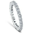 thumbnail image 3 of Pompeii Round Brilliant Cut 1.00 ctw Diamond Platinum Eternity Band (G/H,SI1-SI2), 3 of 6