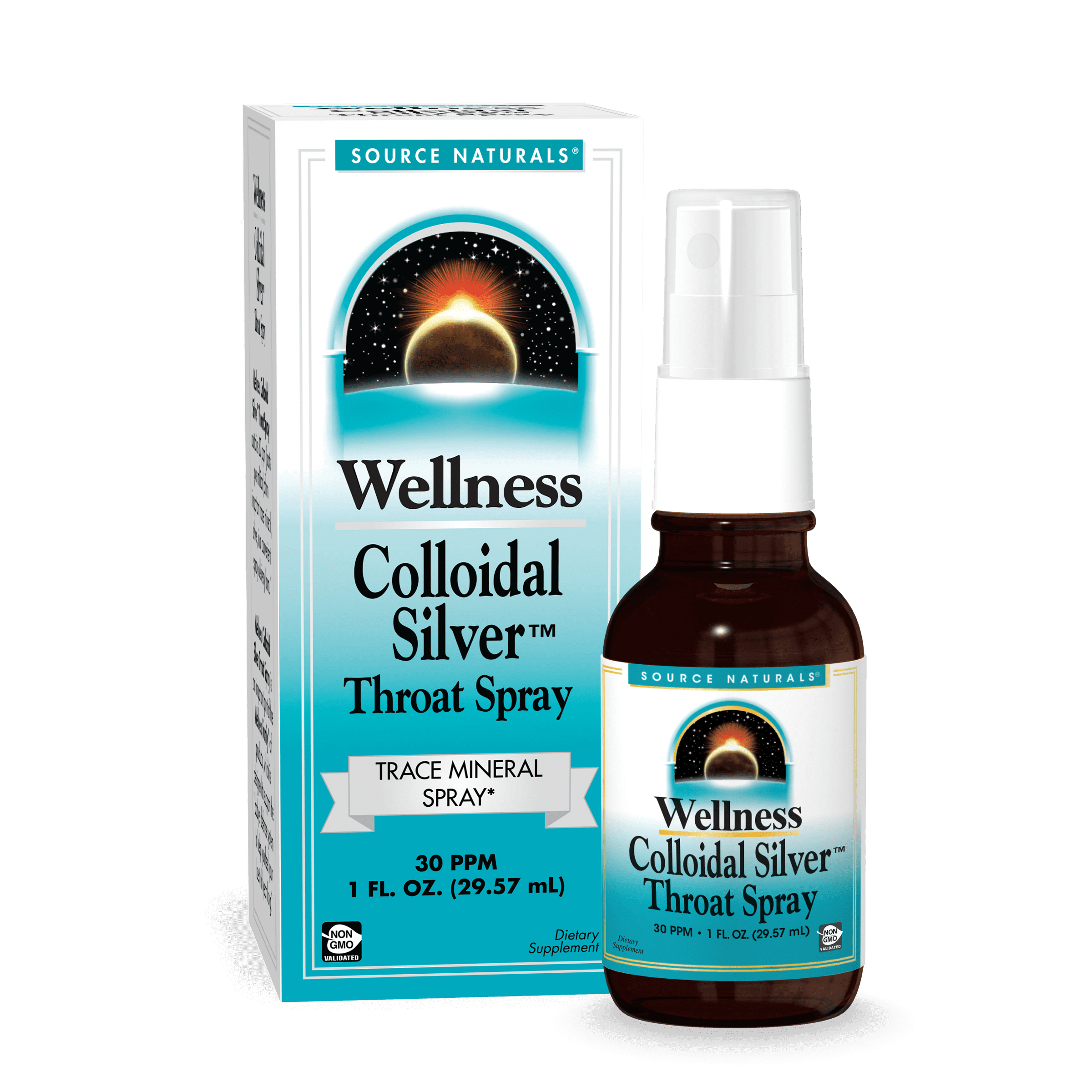 Wellness Colloidal Silver Throat Spray, 30PPM, 1 Fluid Ounce 