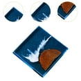 thumbnail image 6 of Fiocias 6 Pieces Wooden Waterproof Coasters Epoxy Coasters Tabletop Decorative Artwork Square, 6 of 9