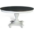 thumbnail image 2 of Sunny Designs Carriage House 30" Farmhouse Wood Table in White/Dark Brown, 2 of 8