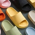 thumbnail image 2 of Pillow Slides, Pillow Slides,Unisex Shower Slide Sandal Summer Slippers Non-Slip Soft Pool Slides with Thick Sole,Open Toe Style Slippers,Ultra-Soft Slippers Extra Soft Cloud Shoes Nude Pink 35-36, 2 of 5