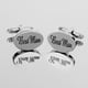 thumbnail image 5 of Gemelos de camisa de regalo de boda para de boda Accesorios de gemelos de plata Zulema Las mejores mancuernas del hombre, 5 of 8