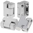 thumbnail image 1 of UPGRATOR 4pcs Door Hinge for Long Term Use Silver Zinc Alloy High Stability, 1 of 5