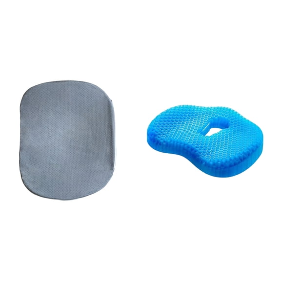Cooling Gel Seat Cushion for Long Sitting, Double Honeycomb Breathable Cushion for Office Chair, Car Seat & Wheelchair, Pressure Relief, Non-Slip Washable Cover
