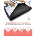 thumbnail image 3 of Blue Stripes Yoga Towel for Hot Yoga Non Slip, Simple Blue White Texture Yoga Mat Towel Absorbent Yoga Sweat Towels Microfiber Hot Yoga Blanket for Bikram Pilates 26"x74", 3 of 7
