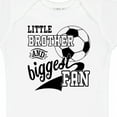 thumbnail image 4 of Inktastic Little Brother and Biggest Fan Soccer Player Boys Baby Bodysuit, 4 of 5