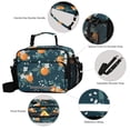 thumbnail image 3 of FORMRS Student Lunch Bag Insulated Reusable Cooler Box with Zipper Pockets, Blue Oranges, 3 of 9