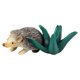 thumbnail image 4 of Figura de animal modelo educativo, juguete pintado, estatua de simulación, coleccionable, pequeña erizo con planta, 4 of 9