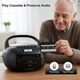 thumbnail image 3 of Caja de CD con reproductor de casetes Kuephom Boombox + Bluetooth, 3 of 7