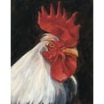 thumbnail image 2 of Harper, Ethan 15x18 Gold Ornate Wood Framed with Double Matting Museum Art Print Titled - Rooster Portrait I, 2 of 4
