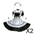 thumbnail image 1 of Disfraz de mucama,Traje de mucama para mujer,vestido de cosplay,Vestido de sirvienta mariquita de anime japonés para cosplay,Delantal clásico de mucama francesa lolita Maquillaje de, 1 of 10