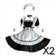 thumbnail image 1 of Disfraz de mucama,Traje de mucama para mujer,vestido de cosplay,Vestido de sirvienta mariquita de anime japonés para cosplay,Delantal clásico de mucama francesa lolita Maquillaje de, 1 of 10