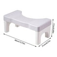 thumbnail image 3 of CNKOO Step Stool Toilet Stool Squatting Poop Stool Bathroom Potty Step Stool Toilet Assistance Steps Step Stool Fits All Toilets Detachable Stackable Potty Squatty Stool  Adults, 3 of 8