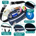 thumbnail image 5 of PetAmi Hands Free Dog Leash, Dog Running Leash Belt for Walking Jogging, Dog Waist Zipper Pouch Fanny Pack with Poop Bag Dispenser, Dual Padded Handle Bungee Leash for Small Medium Large Dogs, Single, 5 of 7
