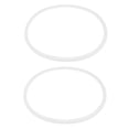 thumbnail image 1 of 2 piezas Junta de goma Anillo de sellado ollas a presión 28cm diámetro interior, blanco transparente, 1 of 3