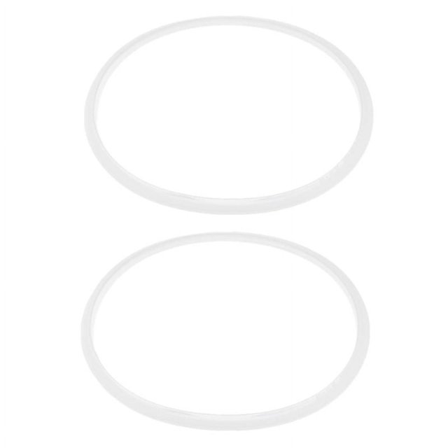 2 piezas Junta de goma Anillo de sellado ollas a presión 28cm diámetro interior, blanco transparente