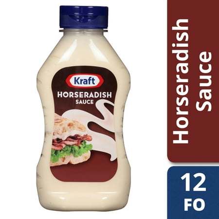(4 Pack) Kraft Horseradish Sauce, 12 fl oz Bottle (The Best Horseradish Sauce)