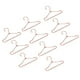 thumbnail image 5 of 10 piezas de pequeños soportes para vestidos y conjuntos, perchero para colgar ropa de muñecas de 65 mm. rosa áurea, 5 of 9