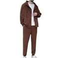 thumbnail image 2 of Kakii Men's Premium Cotton Lounge Set, Hooded Zip-Up & Jogger Pants with Knit Cuffs, Casual Comfort Wear, 2 of 9
